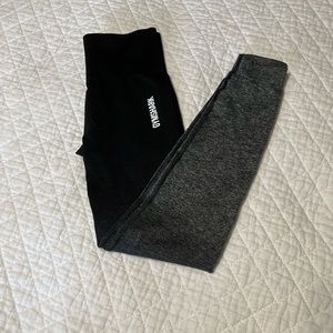 gymshark black ombre leggings size xs